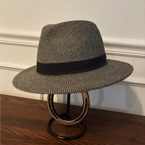 Stylish Black and White Fedora Hat